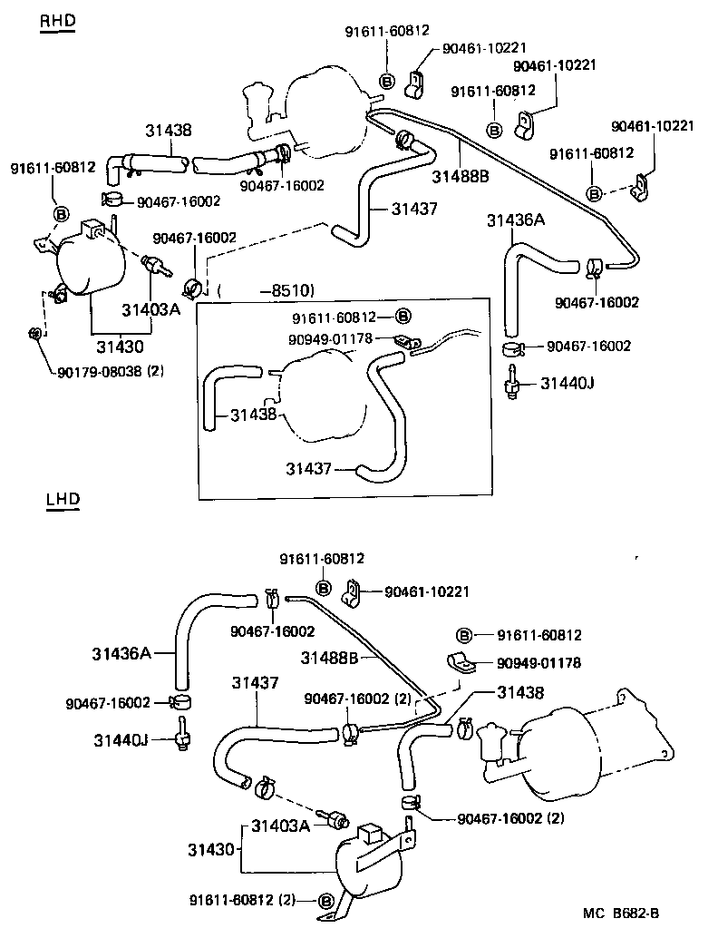 31440-60030 BOOSTER ASSY, CLUTCH W/AIR CLEANER product image