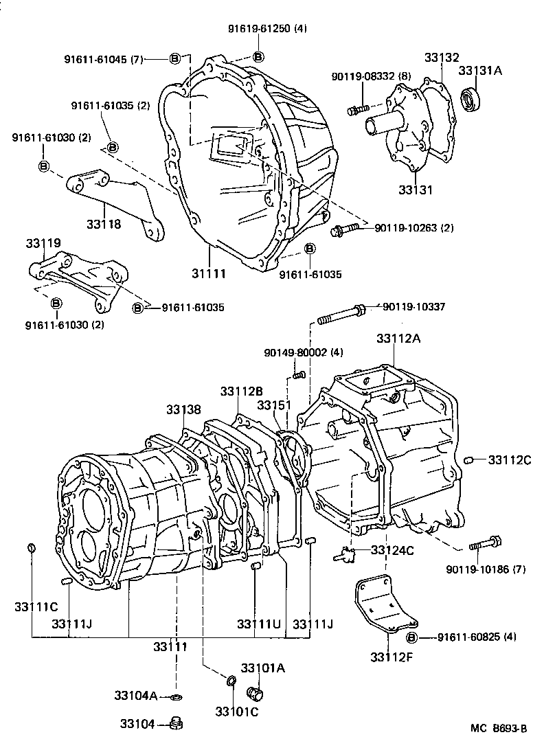 31111-60120 HOUSING, CLUTCH product image