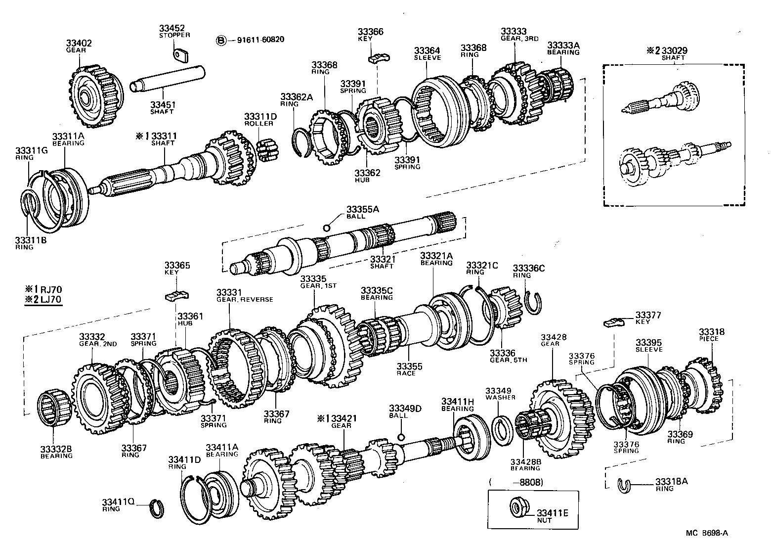 33029-60030 SHAFT SET, INPUT product image