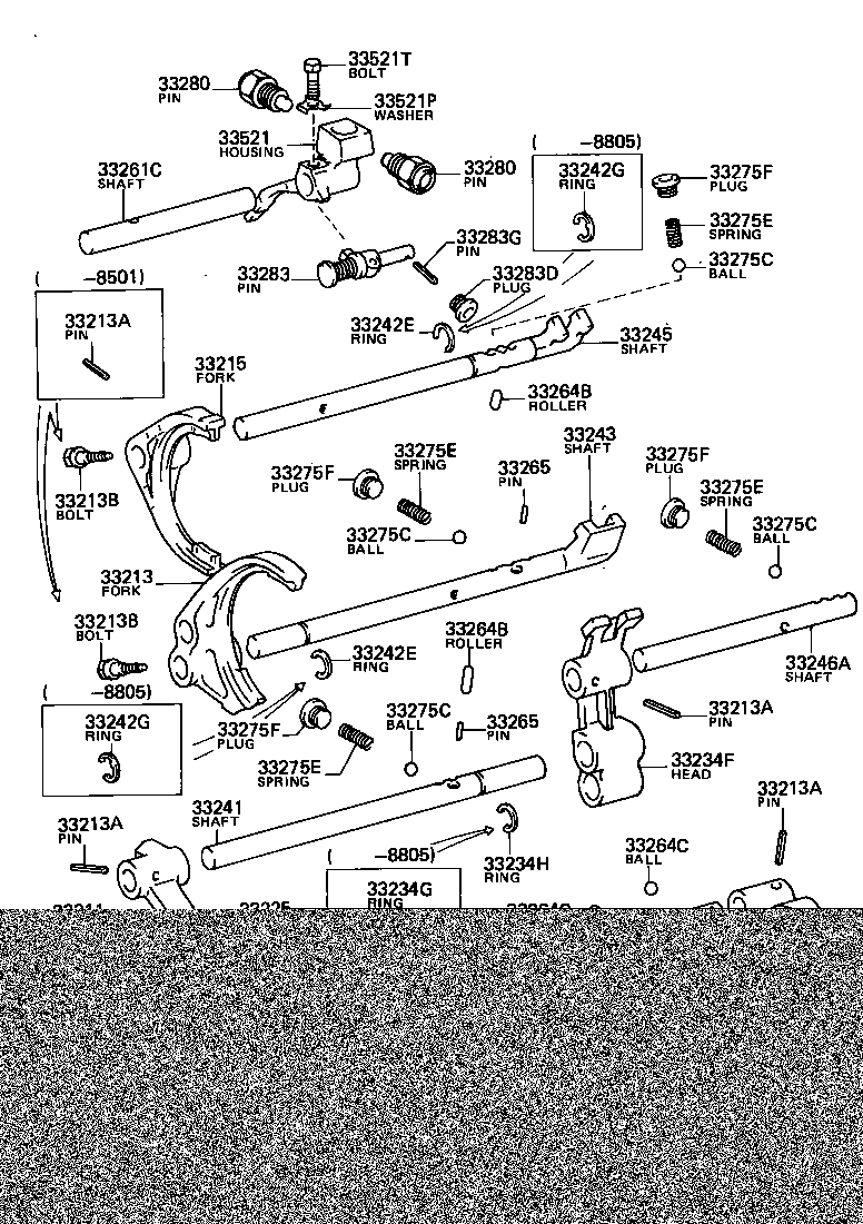 90105-08142 BOLT, SET (FOR SHIFT & SELECT LEVER) product image