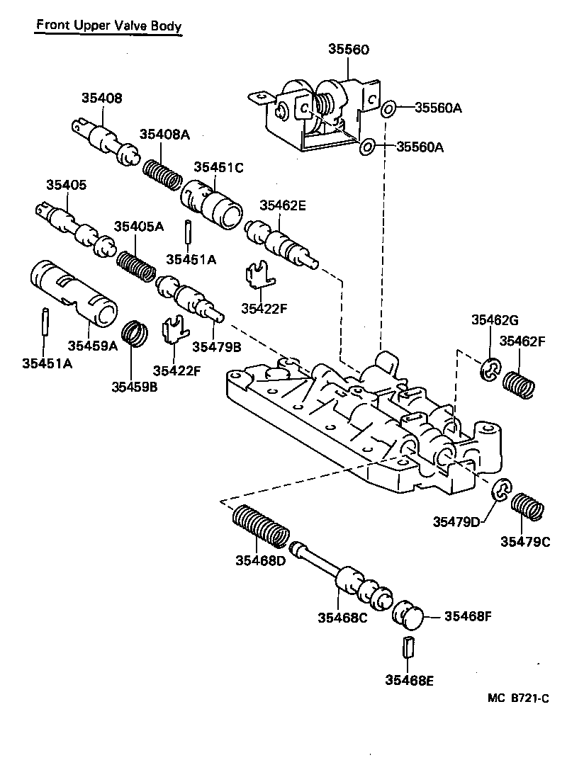 35430-60041 BODY ASSY, REAR UPPER VALVE product image