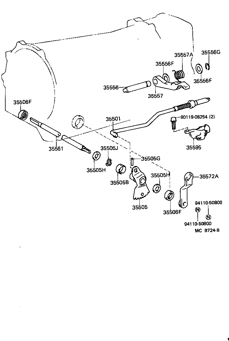 35520-60050 CABLE ASSY, THROTTLE product image