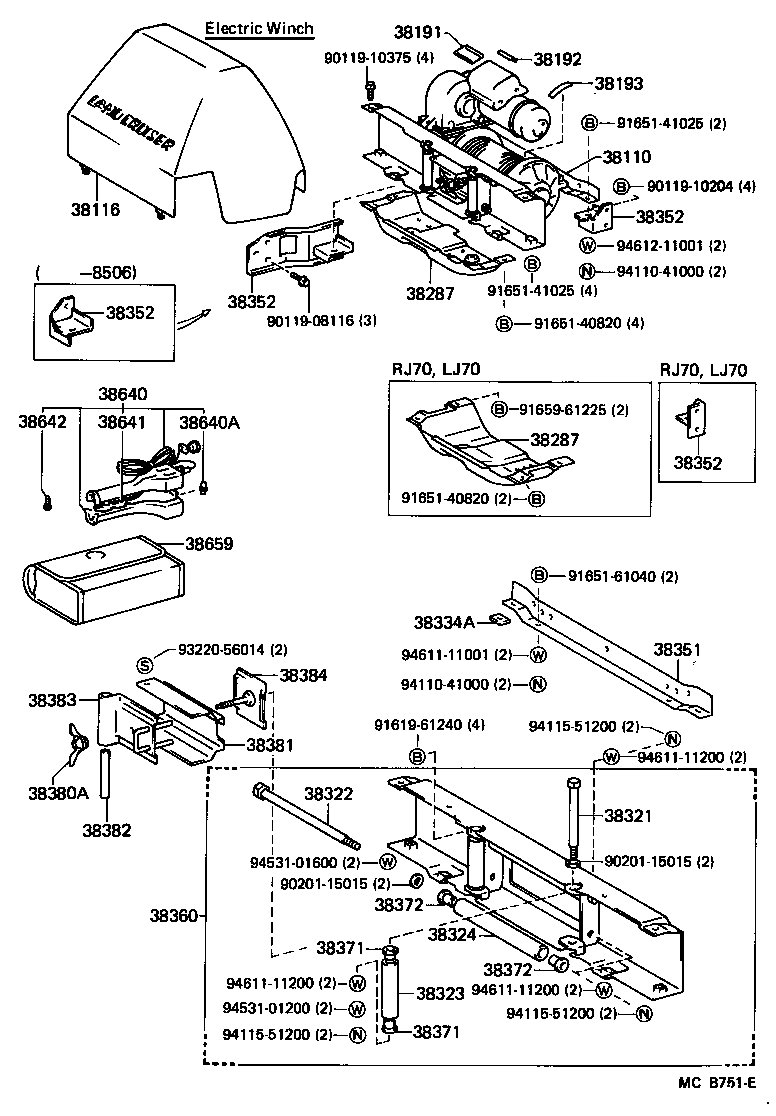 38110-60100 WINCH ASSY product image
