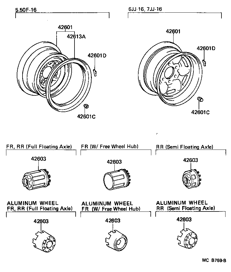 42603-60080 ORNAMENT SUB-ASSY, WHEEL HUB product image