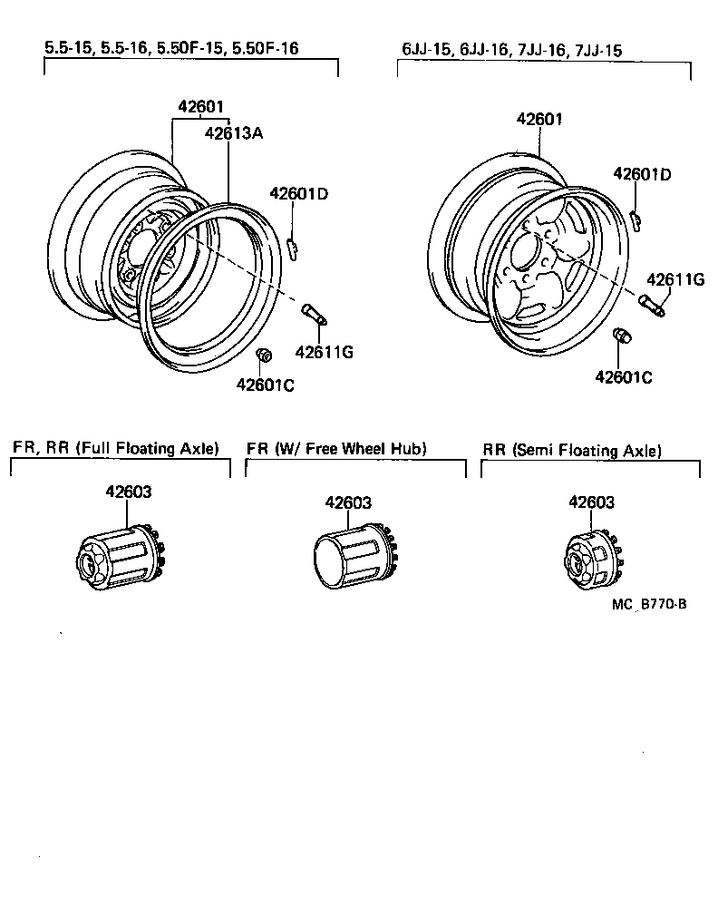 42601-60310 WHEEL, DISC product image
