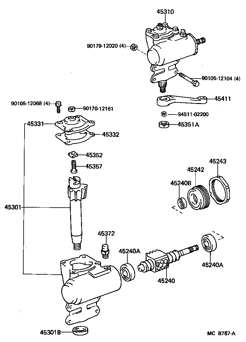 44107-60030 HOUSING SUB-ASSY, POWER STEERING GEAR product image