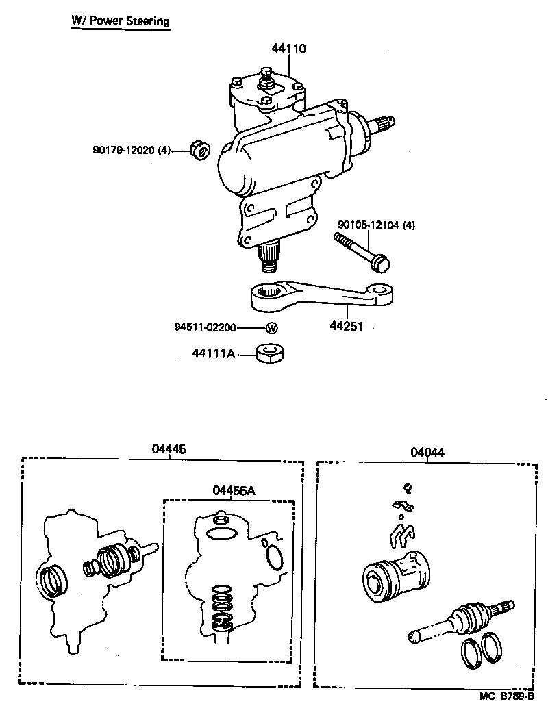 44107-60030 HOUSING SUB-ASSY, POWER STEERING GEAR product image