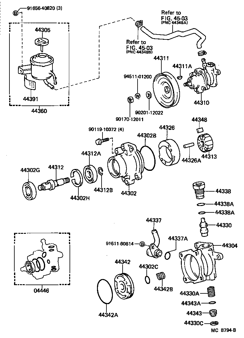 44320-60130 PUMP ASSY, VANE product image