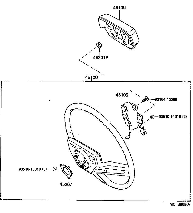 45105-60030 PLATE SUB-ASSY, HORN BUTTON CONTACT, NO.1 product image