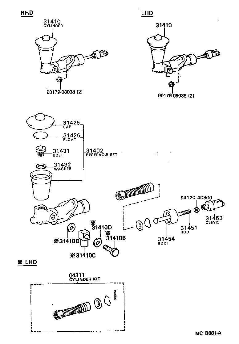 90401-12011 BOLT, UNION(FOR CLUTCH MAS CYLINDER TO FLEXIBLE HOSE TUBE) product image