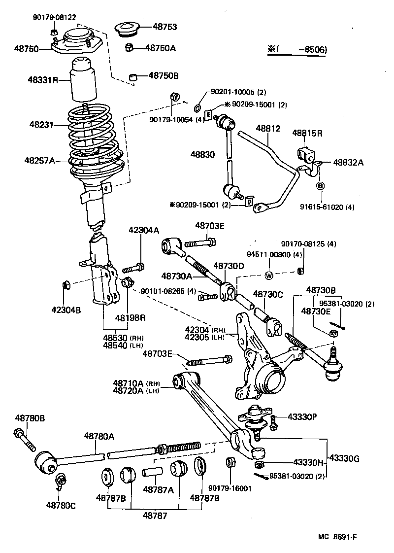 48231-17060 SPRING, COIL, REAR product image