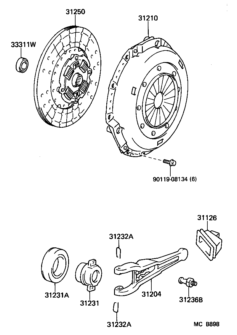 31210-60071 COVER ASSY, CLUTCH product image