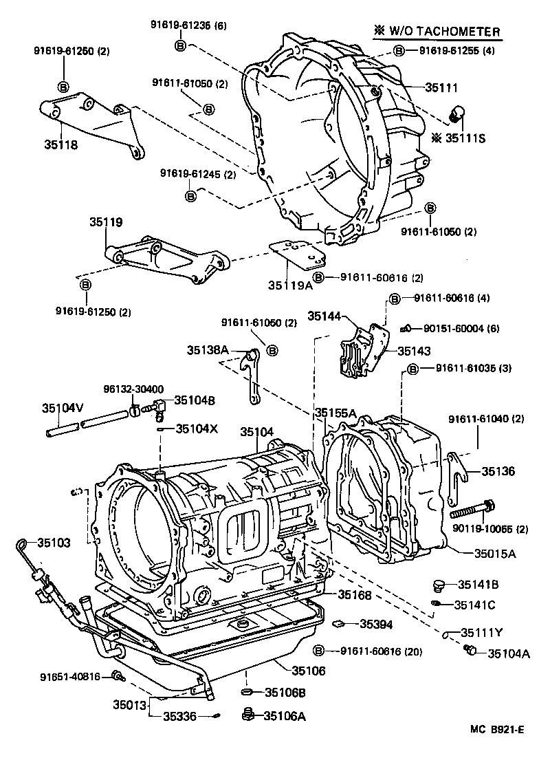 Toyota 35103-60020 GAGE SUB-ASSY, TRANSMISSION OIL LEVEL