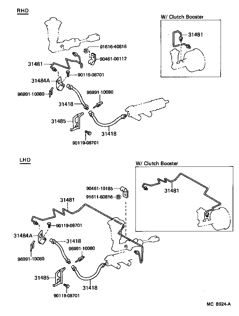 31301-60090 PEDAL SUB-ASSY, CLUTCH product image