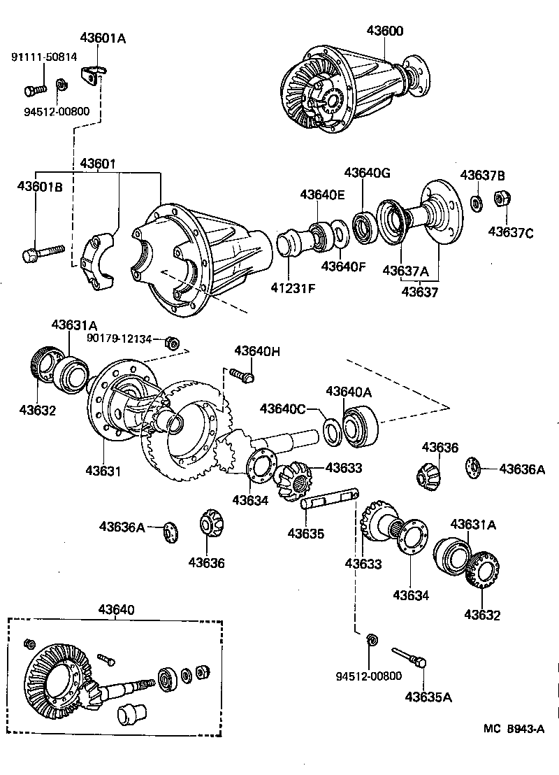 04412-60020 GASKET KIT, FRONT DIFFERENTIAL CARRIER product image