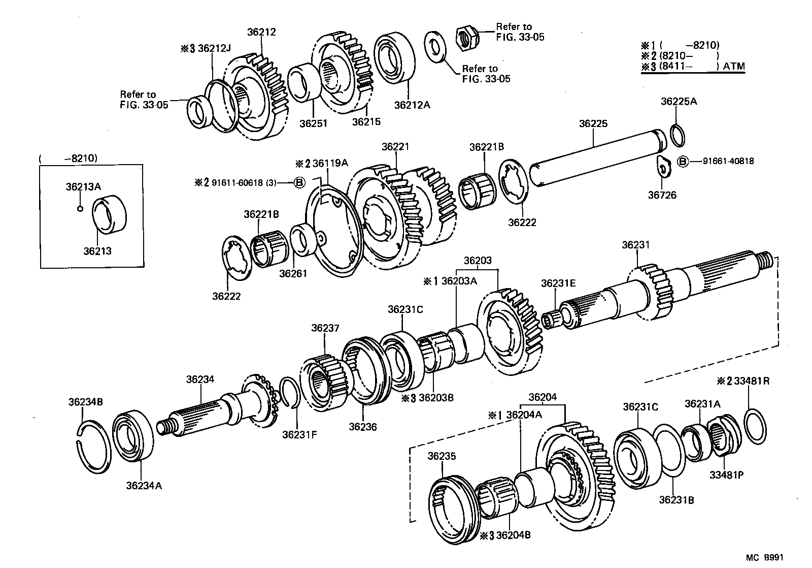 36203-60060 GEAR SUB-ASSY, TRANSFER HIGH SPEED OUTPUT product image
