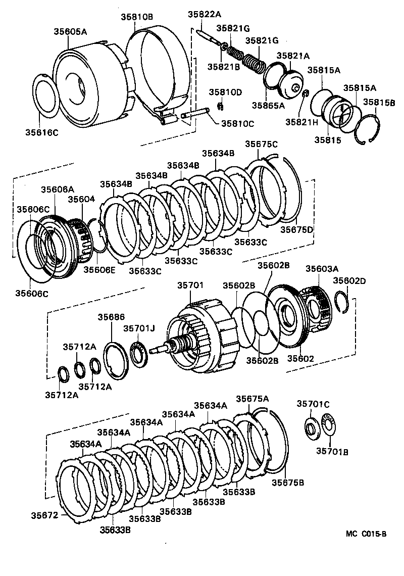 35634-30120 PLATE, REAR CLUTCH product image