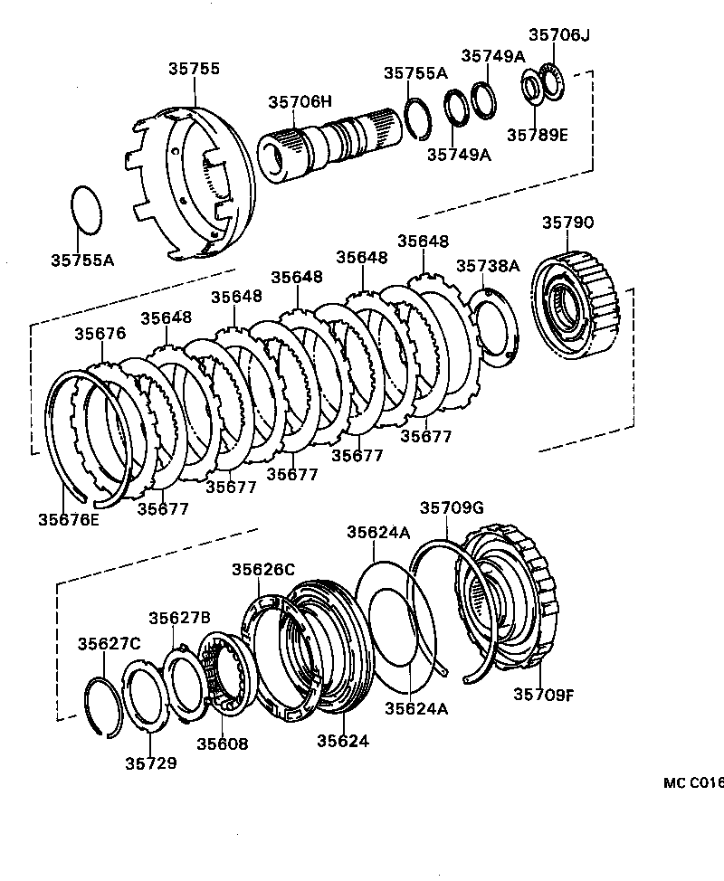 35709-30061 DRUM SUB-ASSY, 2ND BRAKE product image