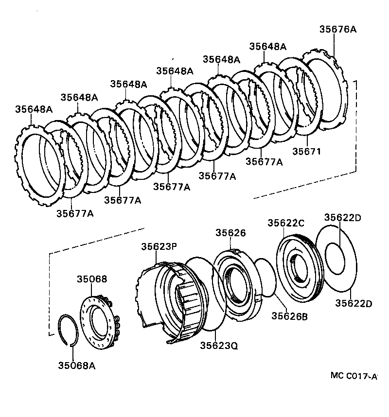 35671-35010 PLATE, BRAKE CUSHION product image