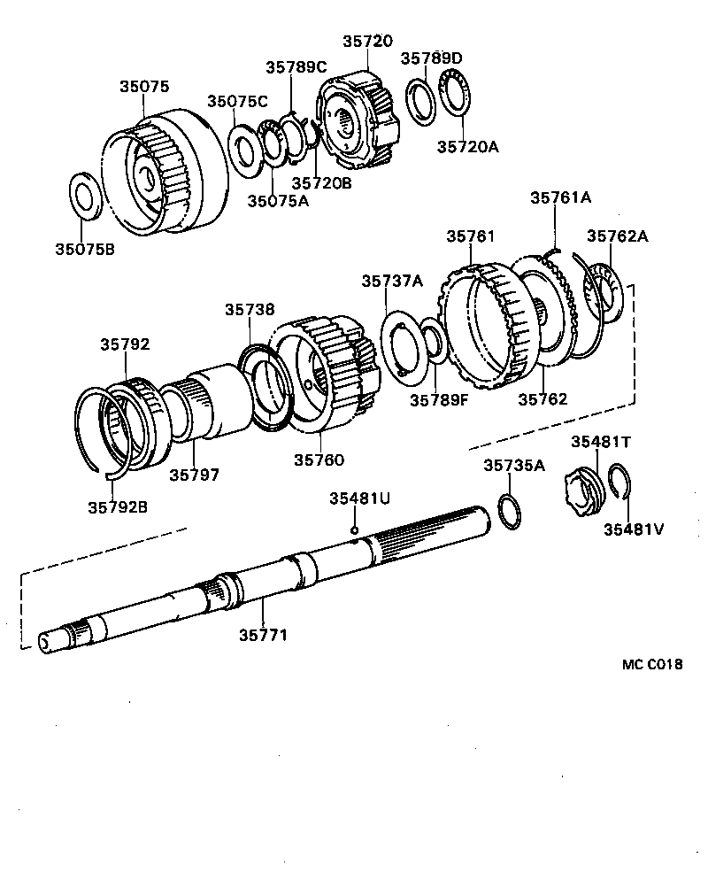 33481-35080 GEAR, SPEEDMETER DRIVE (ATM) product image