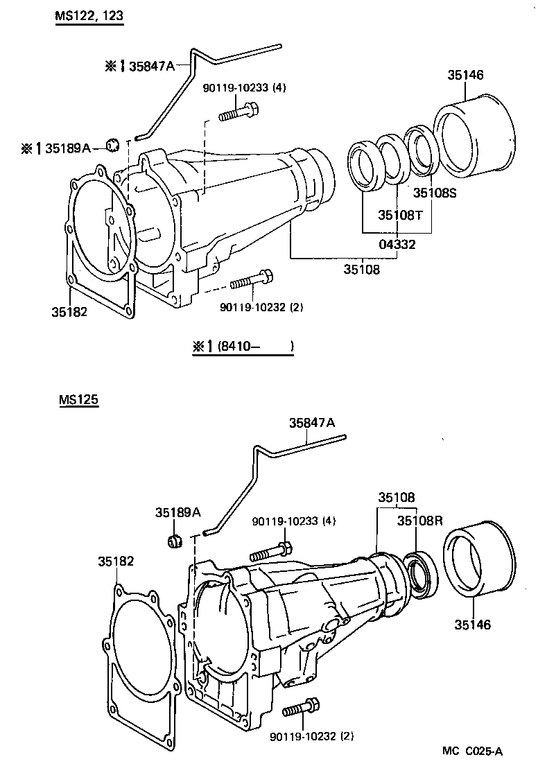 35108-30110 HOUSING SUB-ASSY, EXTENSION (ATM) product image