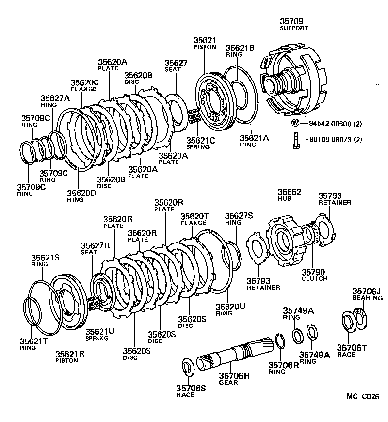 35706-30060 GEAR SUB-ASSY, PLANETARY SUN product image