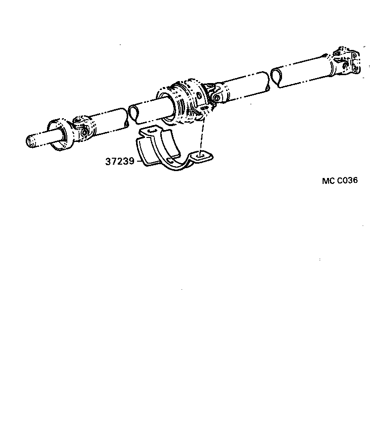 04371-22020 SPIDER KIT, UNIVERSAL JOINT(FOR PROPELLER SHAFT) product image