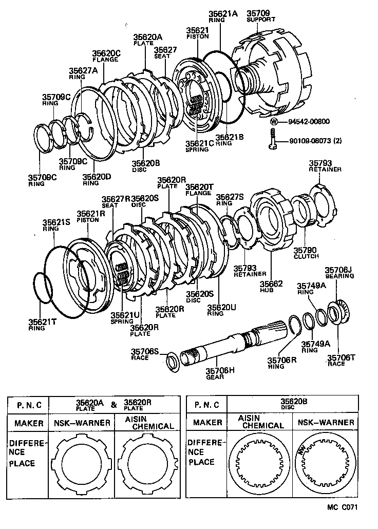 35706-30030 GEAR SUB-ASSY, PLANETARY SUN product image