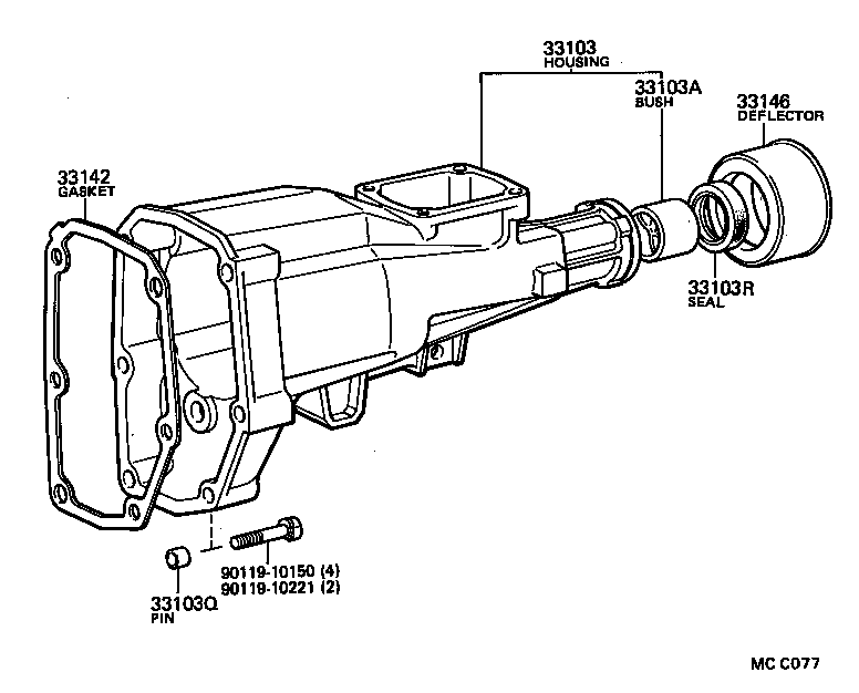 90341-18002 PLUG, NO.1(FOR EXTENSION HOUSING) product image