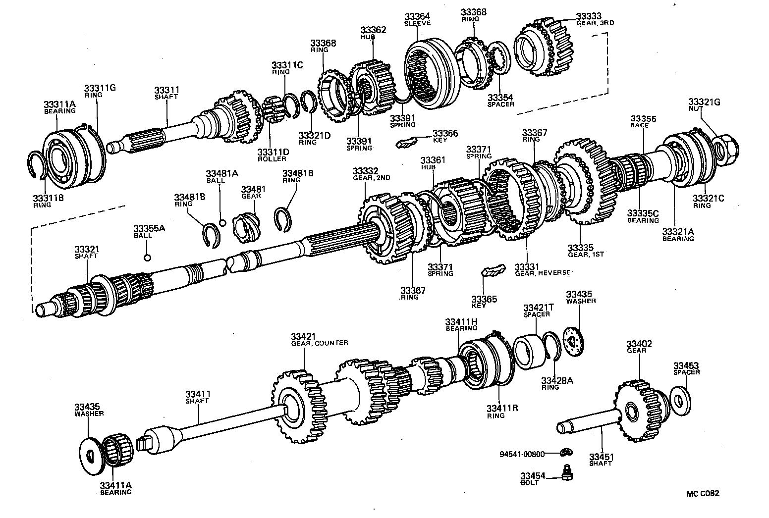 33481-12020 GEAR, SPEEDOMETER DRIVE (MTM) product image