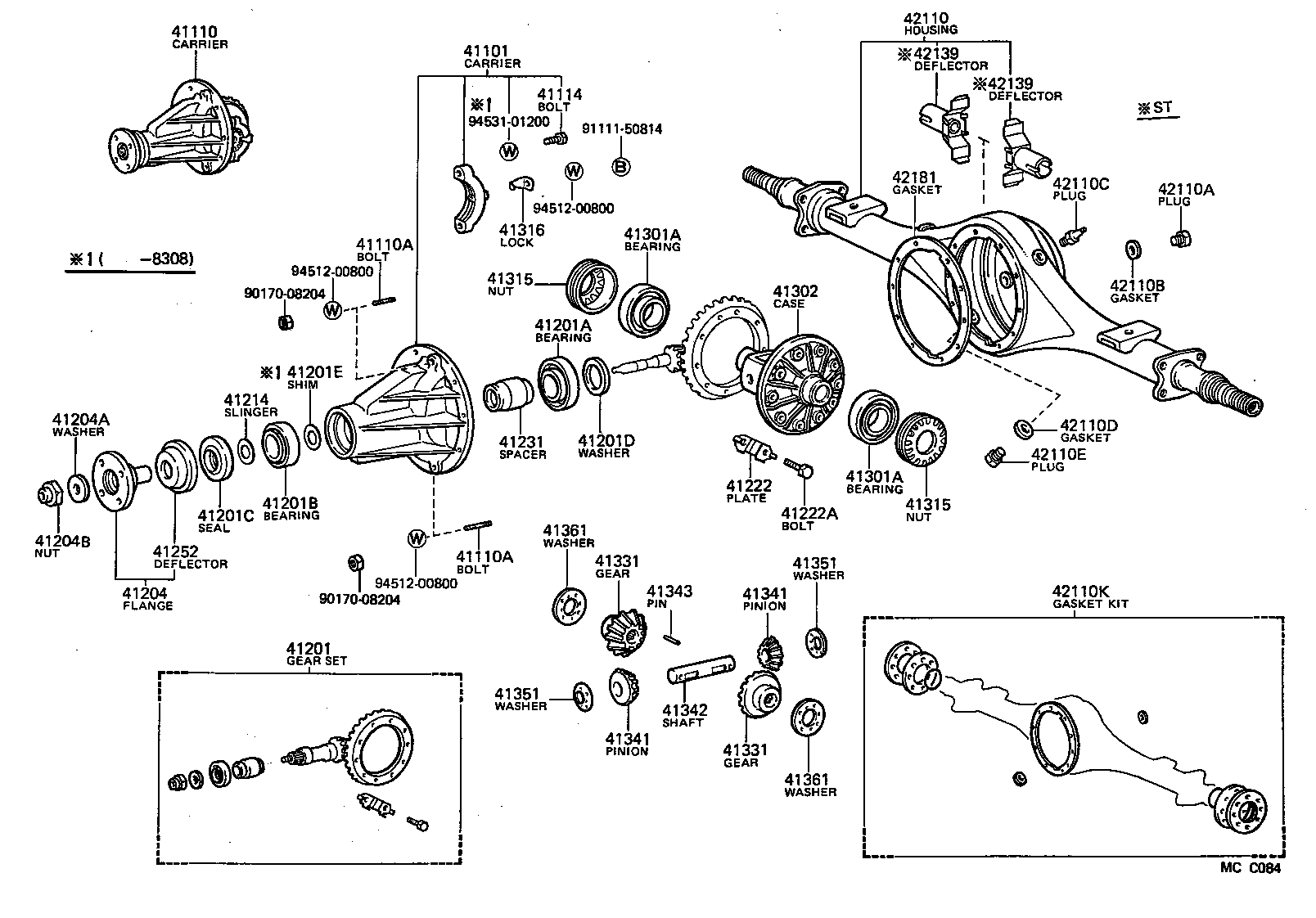 42110-26090 HOUSING ASSY, REAR AXLE product image