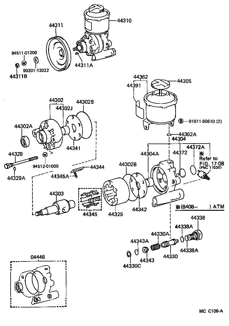 44320-30221 PUMP ASSY, VANE product image