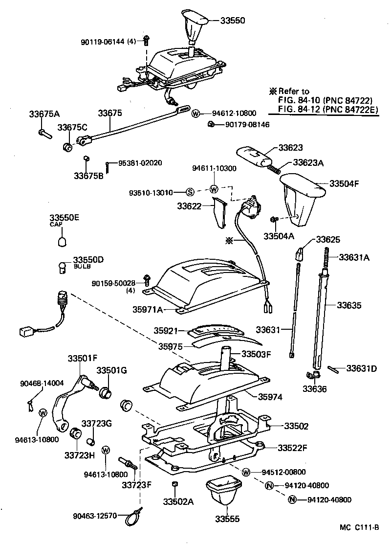 33503-12290 LEVER SUB-ASSY, SHIFT(FOR FLOOR SHIFT) product image