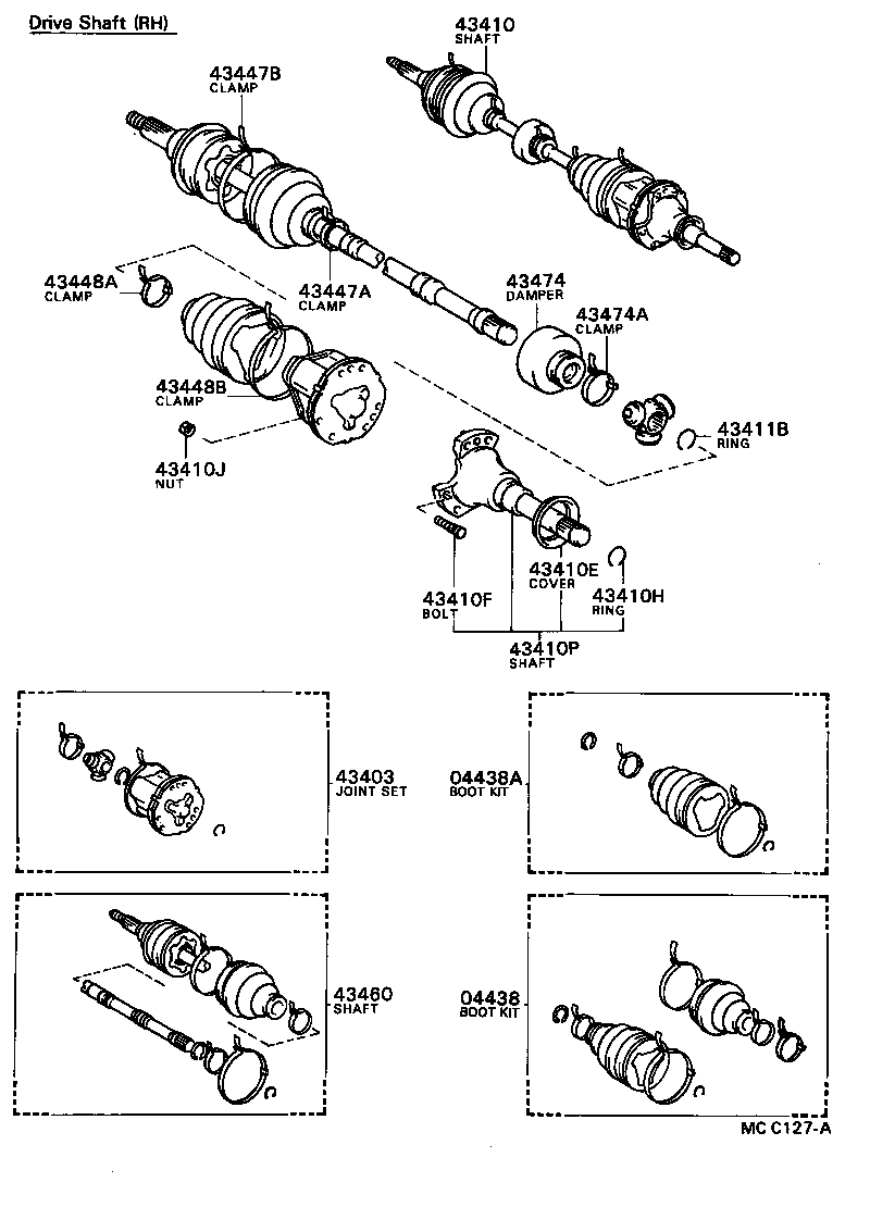 Toyota 90080-46031 CLAMP, NO.2 (FOR FRONT AXLE OUTBOARD JOINT BOOT SETTING)