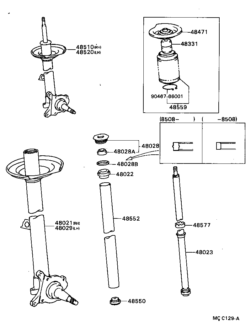 48131-2A230 SPRING, FRONT COIL, RH product image