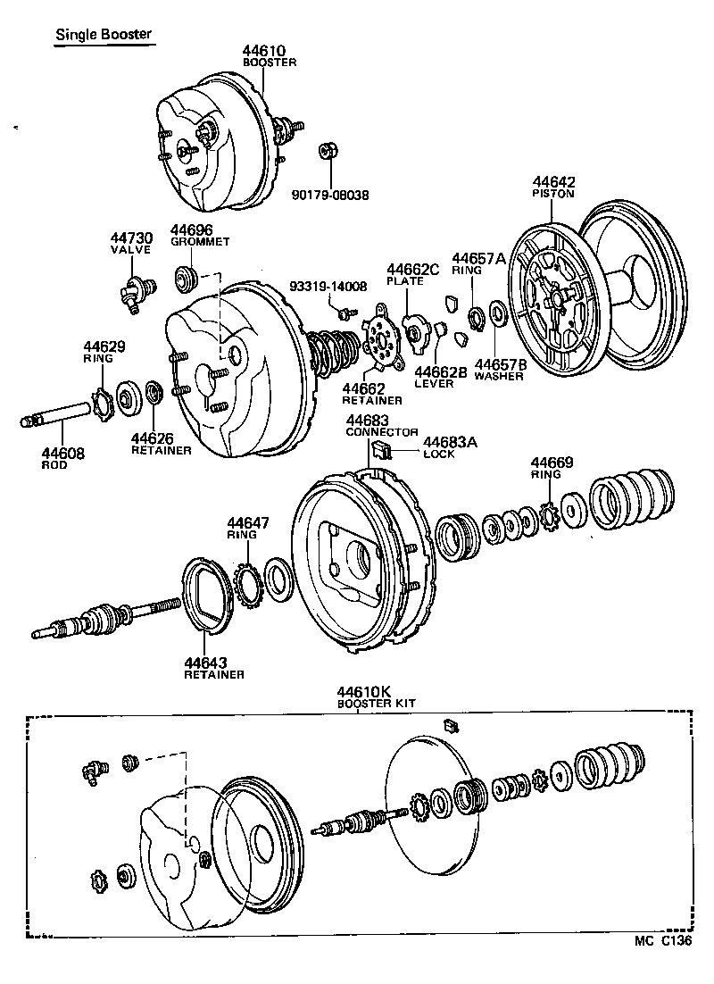 44763-60020 CONNECTOR, VACUUM HOSE, NO.1 product image