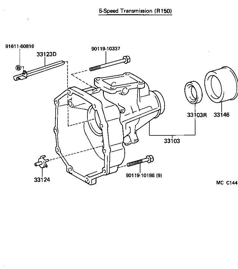 33103-22101 HOUSING SUB-ASSY, EXTENSION(MTM) product image