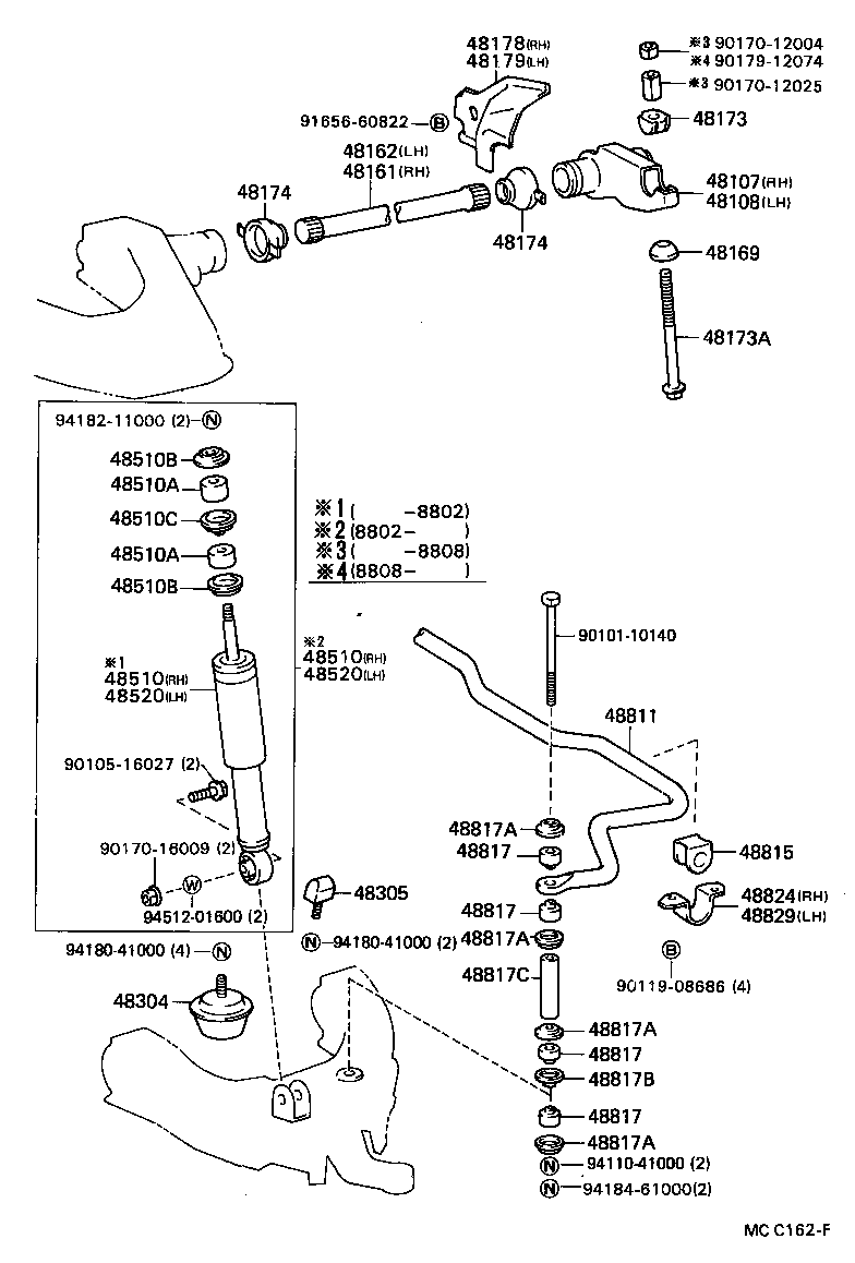48304-35080 BUMPER, FRONT SPRING, NO.1 product image