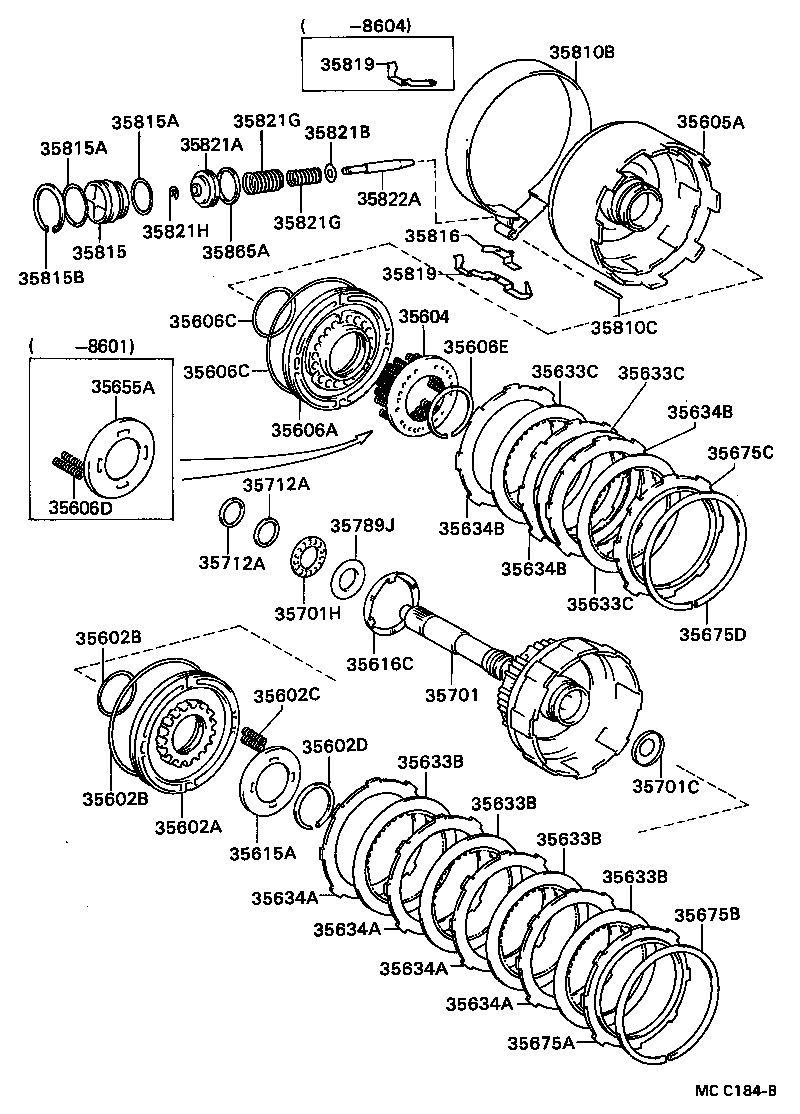 Toyota 35605-32030 DRUM SUB-ASSY, DIRECT CLUTCH