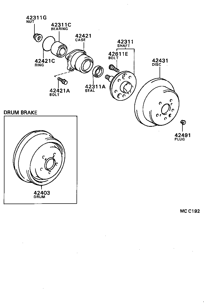 04437-20020 BOOT KIT, REAR DRIVE SHAFT product image