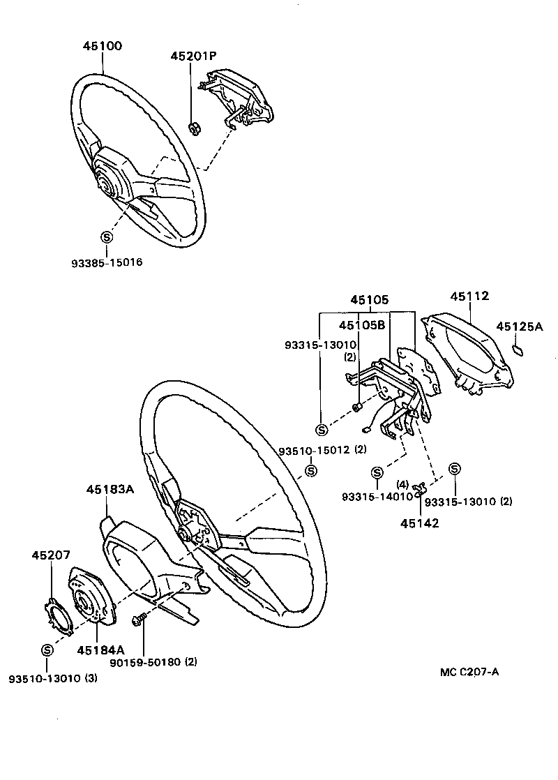 45105-20060 PLATE SUB-ASSY, HORN BUTTON CONTACT, NO.1 product image