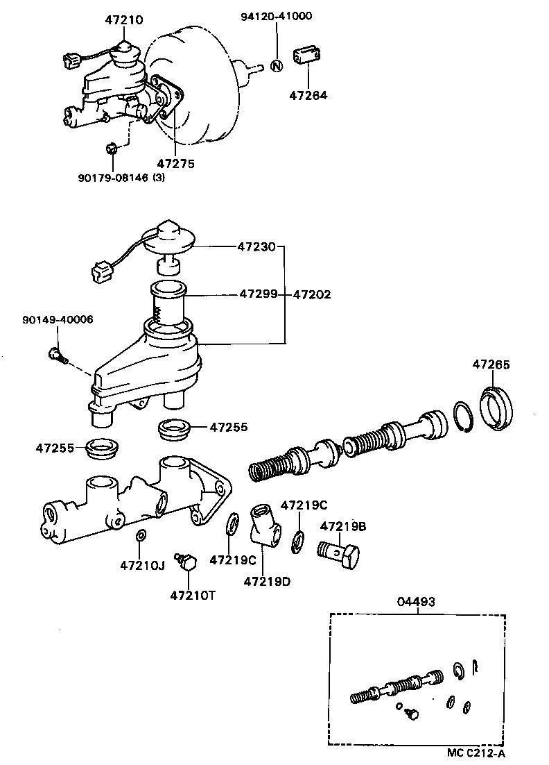 47202-20280 RESERVOIR SUB-ASSY, BRAKE MASTER CYLINDER product image