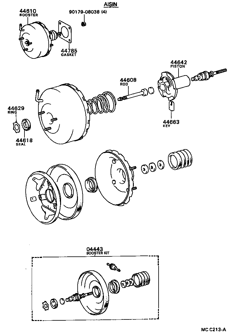 44610-20770 BOOSTER ASSY, BRAKE product image