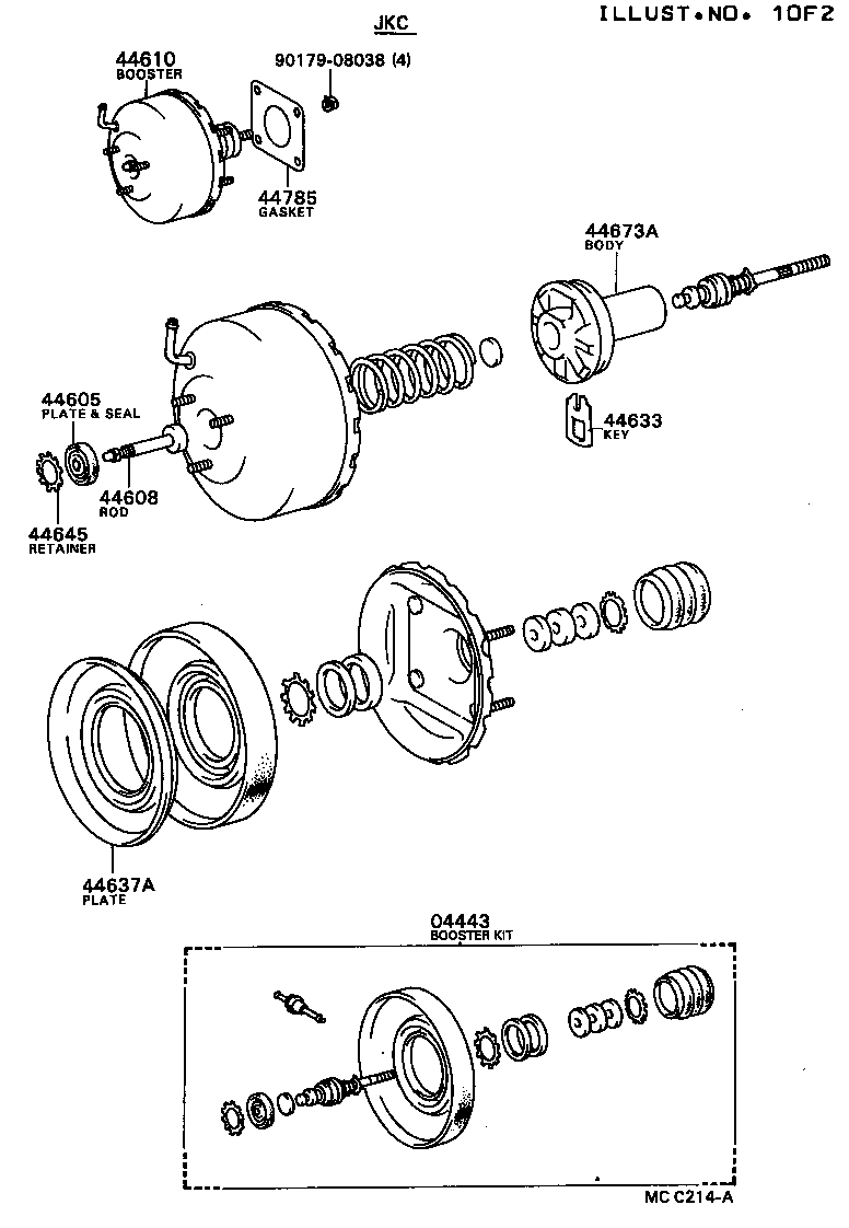 44610-20770 BOOSTER ASSY, BRAKE product image
