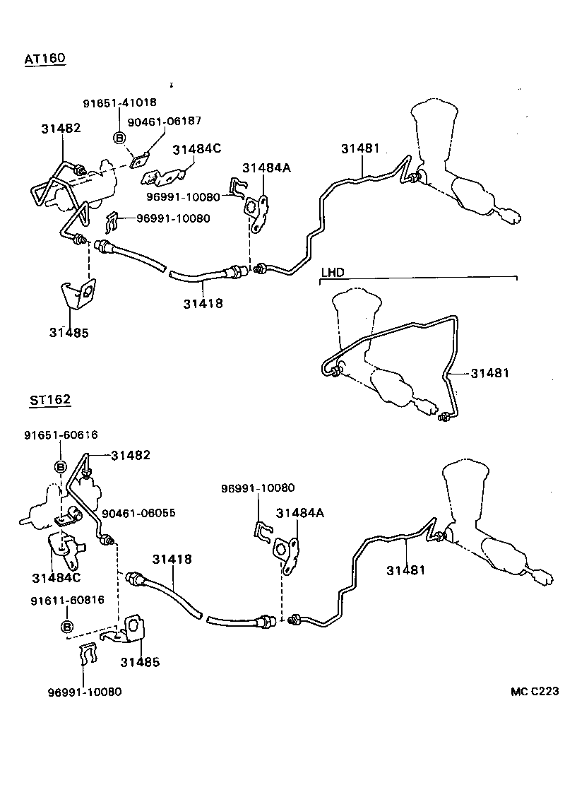55107-20140 BRACKET SUB-ASSY, CLUTCH PEDAL product image