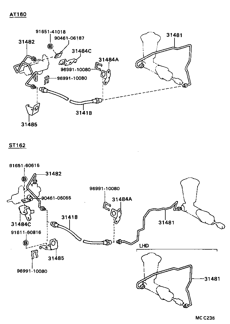 31310-20030 PEDAL SUB-ASSY, CLUTCH product image