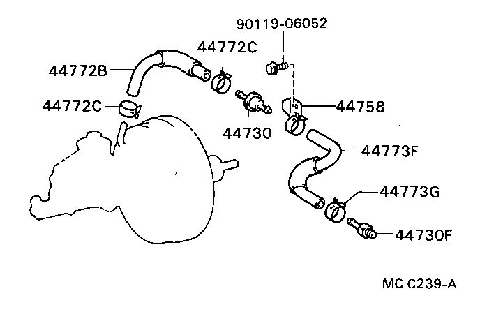44610-20770 BOOSTER ASSY, BRAKE product image