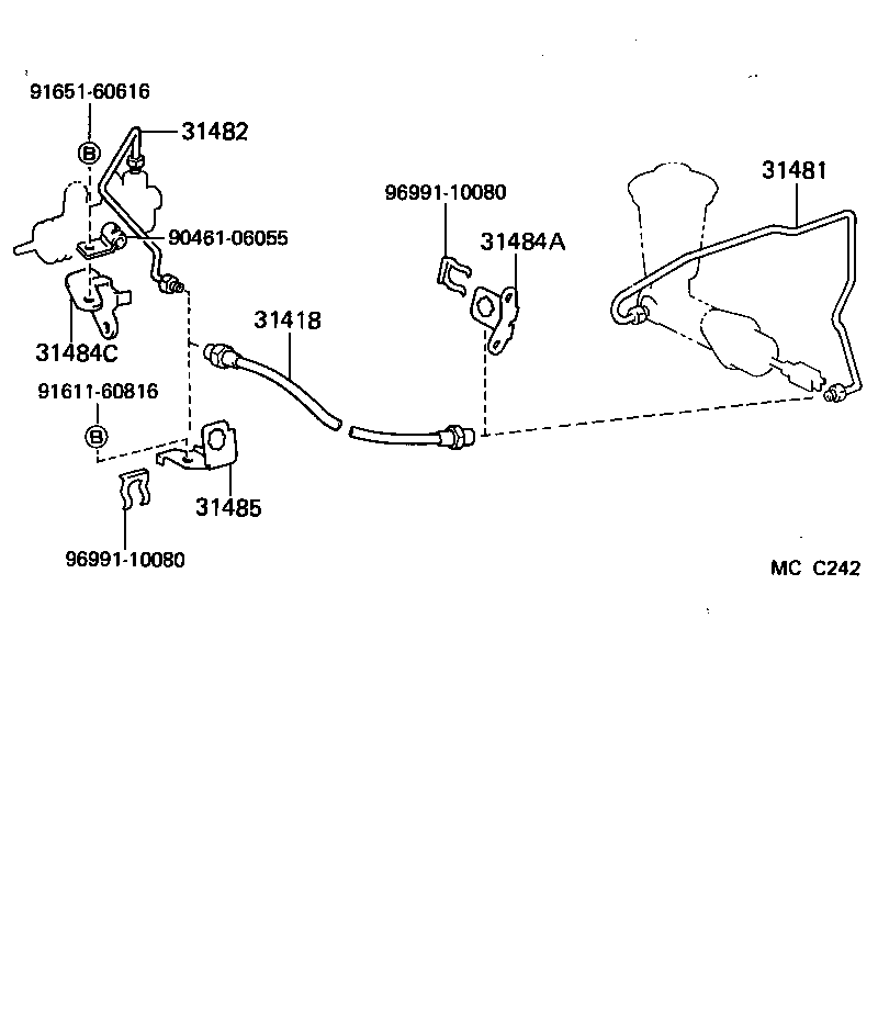 31310-20050 PEDAL SUB-ASSY, CLUTCH product image