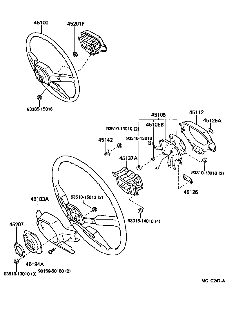45105-20060 PLATE SUB-ASSY, HORN BUTTON CONTACT, NO.1 product image