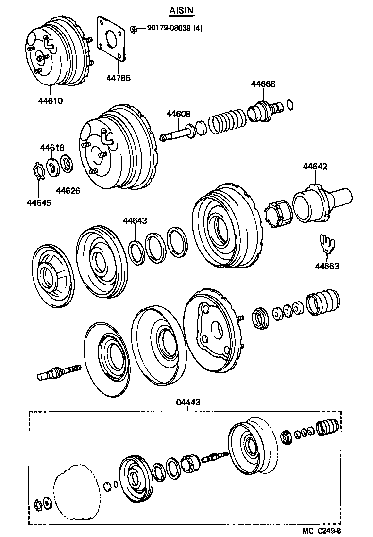 Toyota 44763-20060 TUBE, HOSE TO HOSE, NO.1